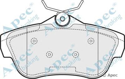 APEC BRAKING pad1540 -  Комплект тормозных колодок, дисковый тормоз